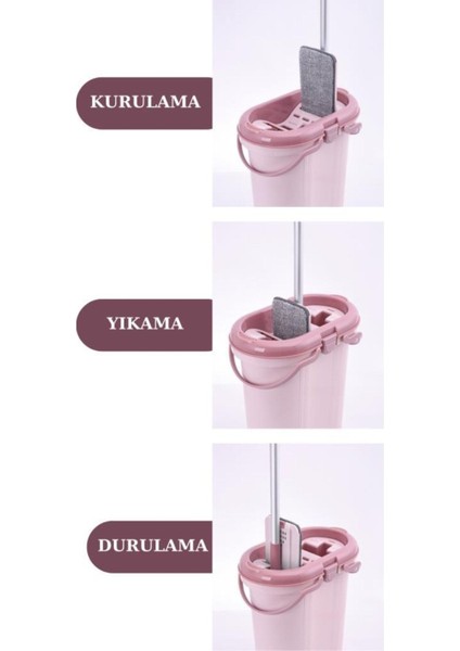 F404 3 Bölmeli Temizlik Seti 14lt, 4 Yedek Mikrofiber Bez Hediye, Çok Amaçlı Kullanım fiyatları