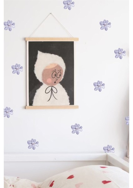 Mor gül dekoratif duvar çıkartması, şık ve zarif ev dekoru için mükemmel seçim fiyatları