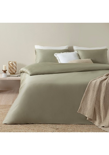 Alana Nevresim Seti King Size 230X220 cm Yeşil
