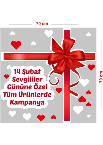 Renkli 14 Şubat Sevgililer Günü Cam Süsleme Stickerı, 70cm, 5+ parça, çok renkli, salon ve oturma odası kullanımına uygun fiyatları
