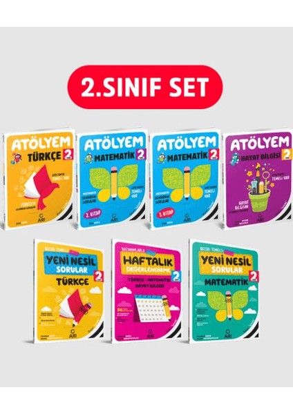 Arı Yayıncılık 2. Sınıf Atölyem Seti 7 Kitap