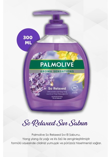 3'Lü Set Palmolive Aroma Sensations So Relaxed Sıvı Sabun 300 Ml Ve Rosıe