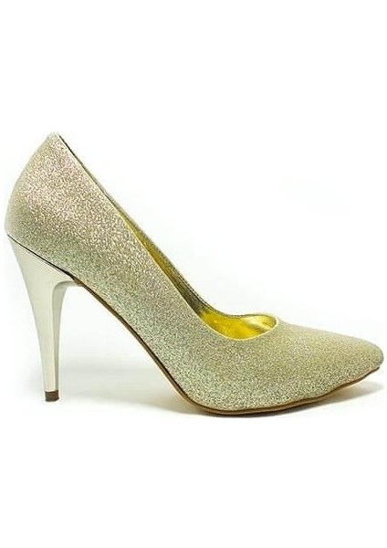 Stiletto Kadın Ayakkabı Dore-Simli 61 700