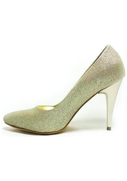 Stiletto Kadın Ayakkabı Dore-Simli 61 700