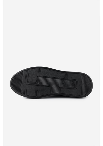 Erkek Deri Siyah Sneakers & Spor Ayakkabı 352 21223 Erk Ayk SK24-25 Sıyah Mat