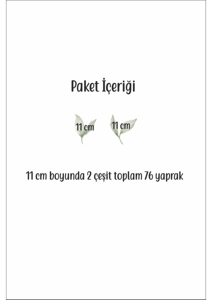 Renkli ve şık yaprak duvar sticker seti, doğa temalı dekorlar, 5+ parça, yeşil, çocuk odası modelleri