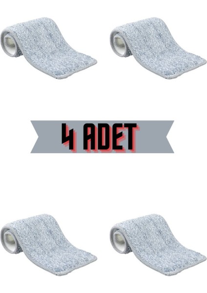 Proff %100 Mikrofiber Yedek Tablet Mop Bezi 4'lü