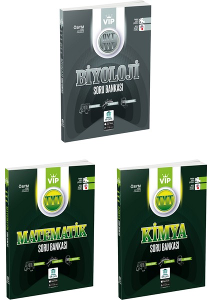 Çapa Yayınları TYT Matematik - Biyoloji - Kimya Soru Bankası Seti 3 Kitap