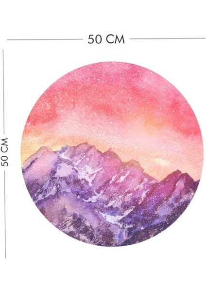 Kızıl Gökyüzü Temalı Renkli Duvar Sticker, Pembe Düz Tasarım, Dekoratif ve Şık Görünüm modelleri