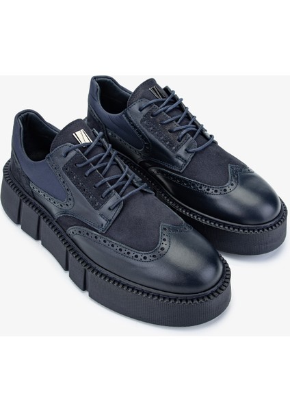 Erkek Hakiki Deri Lacivert Sneakers & Spor Ayakkabı 352 21273 Erk Ayk SK24-25 Lacıvert fiyatları