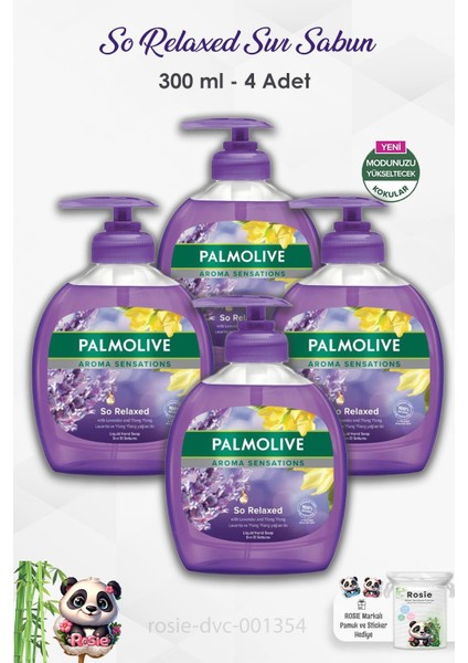 4'lü Set Palmolive Aroma Sensations So Relaxed Sıvı Sabun 300 ml