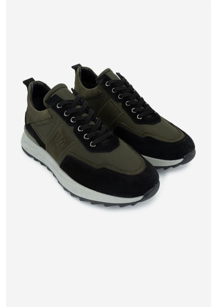 Erkek Hakiki Deri Siyah/haki Sneakers & Spor Ayakkabı 352 21362 Erk Ayk SK24-25 Sıyah/hakı fiyatları