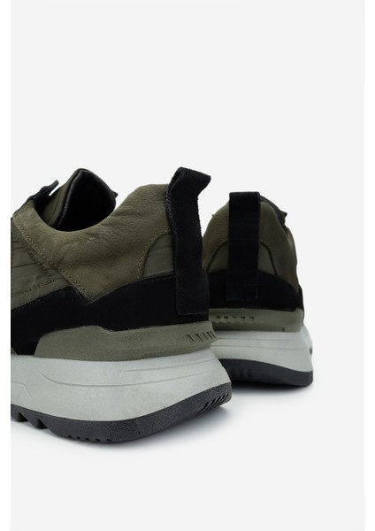 Erkek Hakiki Deri Siyah/haki Sneakers & Spor Ayakkabı 352 21362 Erk Ayk SK24-25 Sıyah/hakı fırsatları