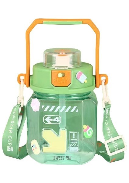 Büyük Kapasiteli Plastik Taşınabilir Su Şişesi 1000 ml (Yurt Dışından)