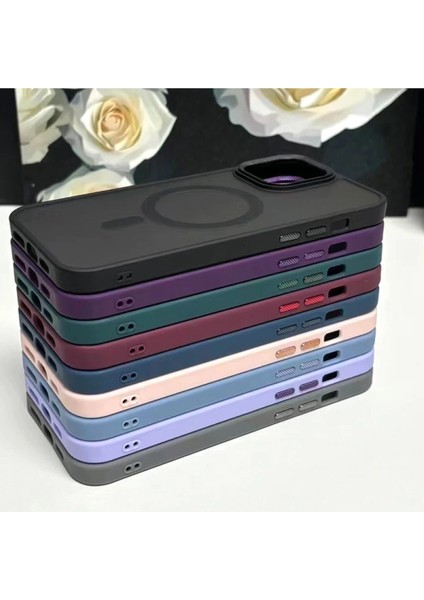 iPhone 14 Uyumlu Lens Koruma Hediyeli Magsafe Destekli Buzlu Premium Lüx Kılıf fiyatları