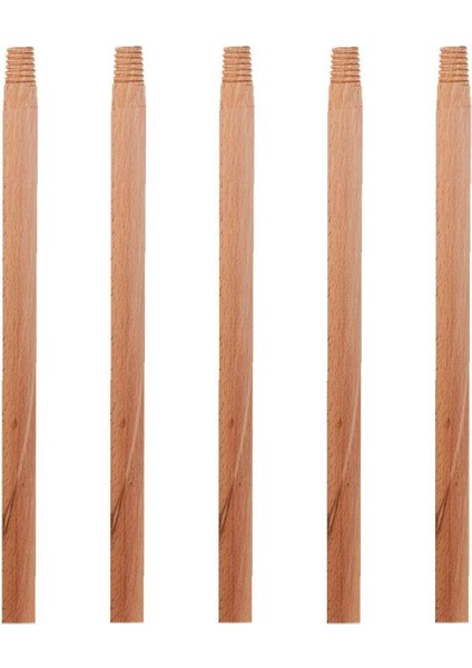 Gürgen ahşap vidalı fırça ve süpürge sapı, 120 cm, 5 farklı çeşit