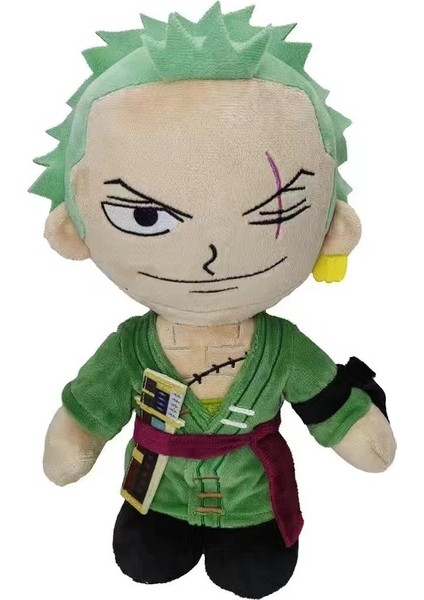 Tek Parça Zoro Luffy Peluş Bebek Japon Çizgi Roman Tek Parça Korsan Periferik Serisi Işlemeli Yüksek Kaliteli Bebek (Yurt Dışından)