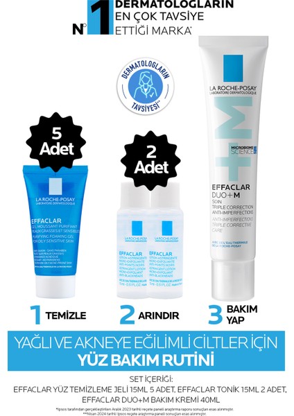 La Roche-Posay Yağlı Ve Akneye Eğilimli Ciltler Için Yüz Bakım Rutini