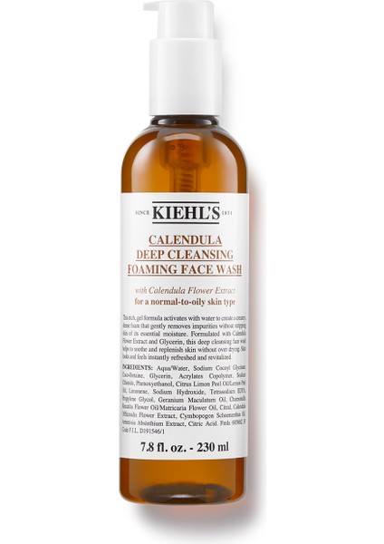 Calendula Kadife Çiçeği Özüyle Yatıştıran Arındırıcı Temizleme Jeli 230 ml