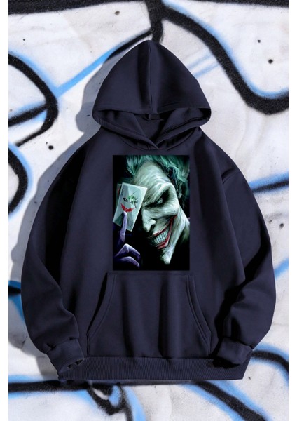 Uygun Tarz Poster Baskılı Oversize Sweatshirt