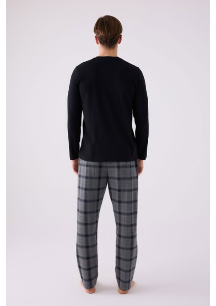 3152 Erkek Uzun Kol Pijama Takım