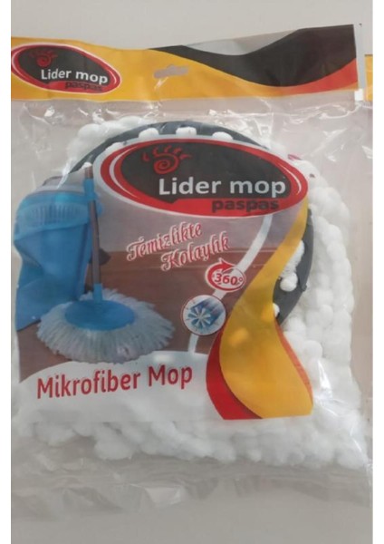 Mikrofiber Yuvarlak Mop Paspas Vileda Ucu 2 Adet
