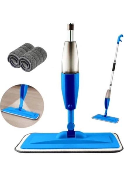Su Hazneli Sprey Mop, 3 Yedek Bezli, Pratik ve Kullanışlı Temizlik Seti