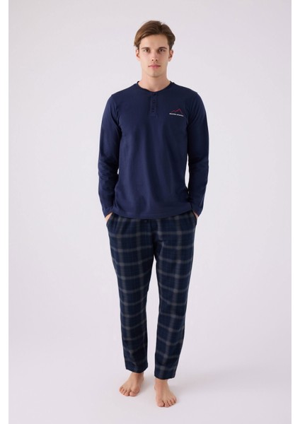 3152 Erkek Uzun Kol Pijama Takım