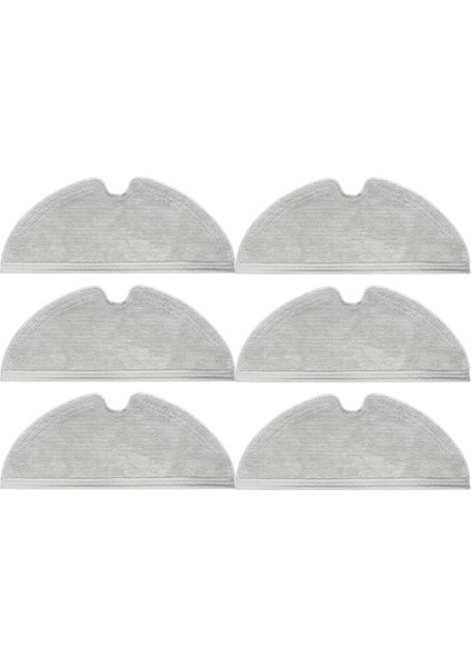 Dreame D9 Uyumlu Yüksek Kaliteli Mop Tam Yüzey Mikrofiber Kalın 6 Adet