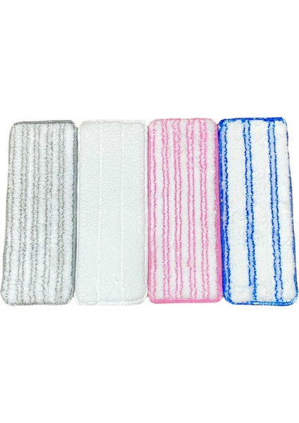 Çift Taraflı Dikişli Tablet Mop Yedek Bezi Dörtlü Set, Pratik Temizlik Seti