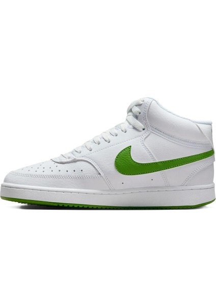 Court Vision Mid Sneaker Bilekli Günlük Beyaz Yeşil Swoosh Spor Ayakkabı fiyatları