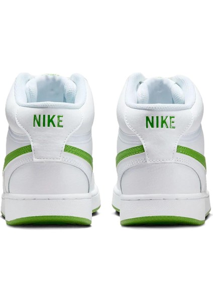 Court Vision Mid Sneaker Bilekli Günlük Beyaz Yeşil Swoosh Spor Ayakkabı fırsatları