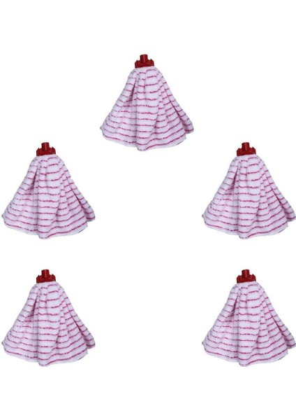 Mikrofiber yedek ıslak paspas ucu, 5'li set, temizlik kolaylığı sağlar