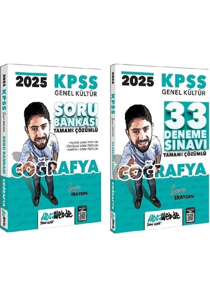 2025 Kpss Coğrafya Soru Bankası + 33 Deneme 2 Li Set - Engin Eraydın