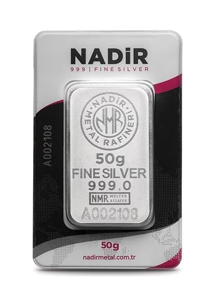 Agakulche Nadir 50 Gram Gümüş Külçe