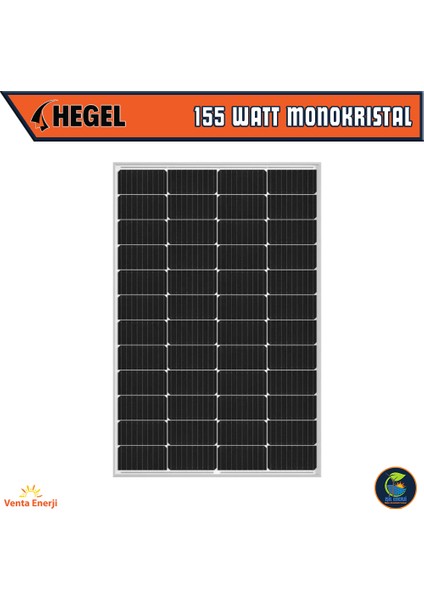 155 Watt Monokristal Güneş Paneli