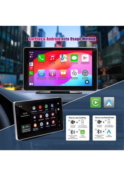 Ventus MPIA M88D 128GB Android Auto App Car Play 7" 4K Araç İçi Kamera + Arka Kamera