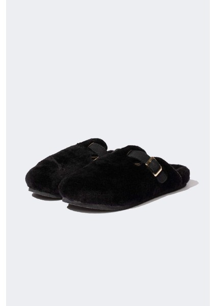 Kadın Düz Taban Toka Detaylı Ev Terliği D3410AX24AU