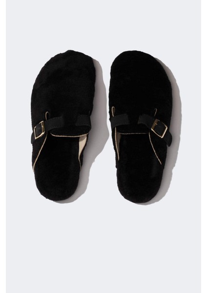 Kadın Düz Taban Toka Detaylı Ev Terliği D3410AX24AU indirimleri