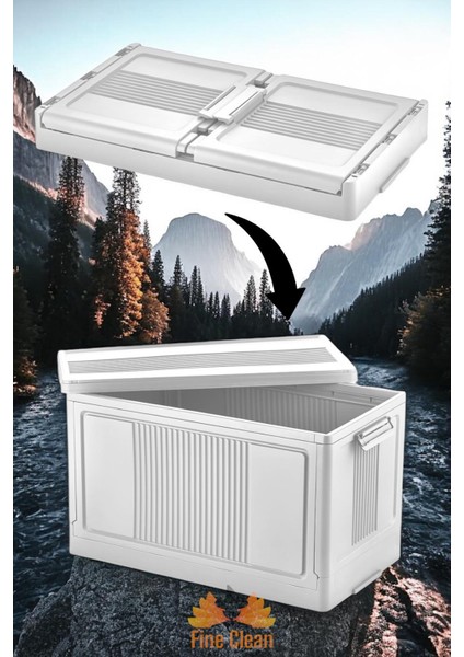 ( 1 Adet ) Çok Amaçlı Portatif Istiflenebilir , Organizer Sandık , Kasa Antrasit Renk