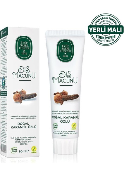 Doğal Karanfil Özlü Diş Macunu 90 ml