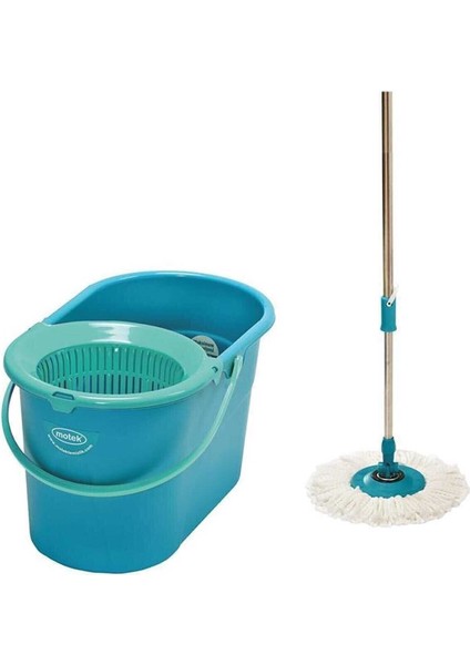 Fix Mop Set Pratik Temizlik Seti Sıkma Sistemli Döner Başlıklı