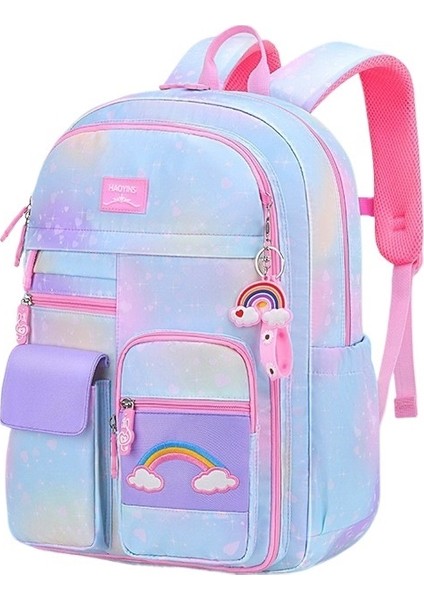 1-3-6. Sınıflardaki Kızlar Için Yükü Azaltmak ve Omurgayı Korumak Için Yeni Ilkokul Çantası, Su Geçirmez (Yurt Dışından)