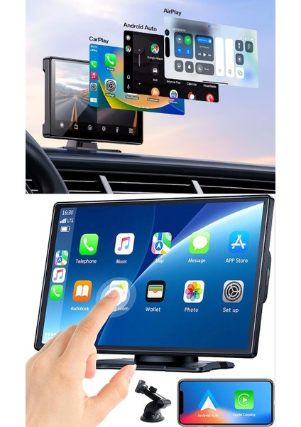 Mpıa M88D Araç Içi Kamera Android Auto Apple Car Play Arka Geri Görüş Kamera 7" 4K