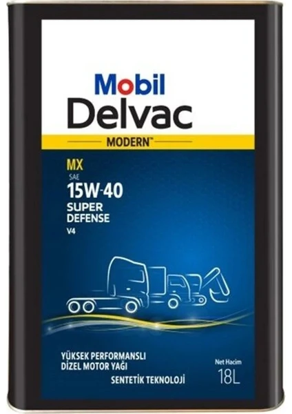 Delvac MX 15W-40 Teneke 18 Litre Motor Yağı ( Üretim Yılı: 2022 )