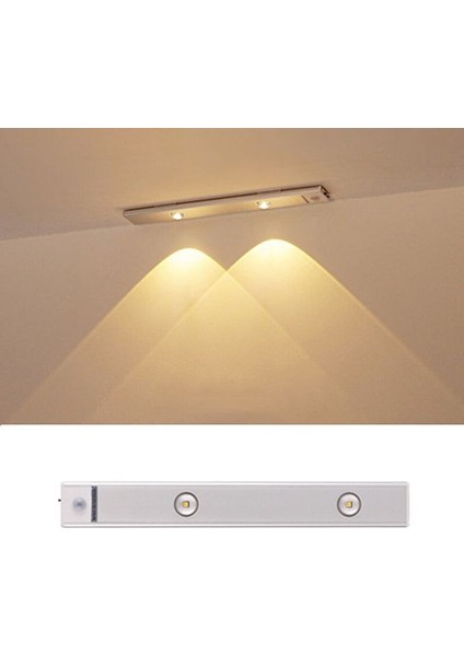 Şarzlı, Sensörlü, 6 Watt, Alüminyum Kasa, Dolap Içi, Tezgah Altı, Çok Amaçlı, Işık Desenli Aplik indirimleri