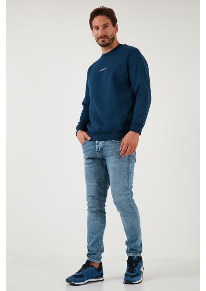 Pamuklu Regular Fit Bisiklet Yaka Sweat Erkek Sweat 59050121