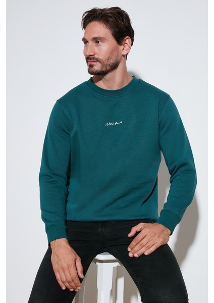 Pamuklu Regular Fit Bisiklet Yaka Sweat Erkek Sweat 59050121