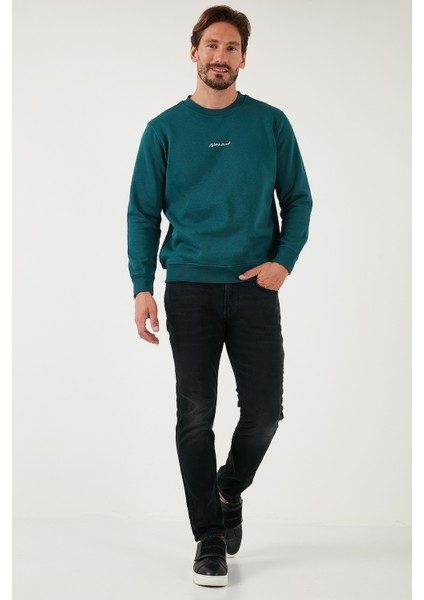 Pamuklu Regular Fit Bisiklet Yaka Sweat Erkek Sweat 59050121