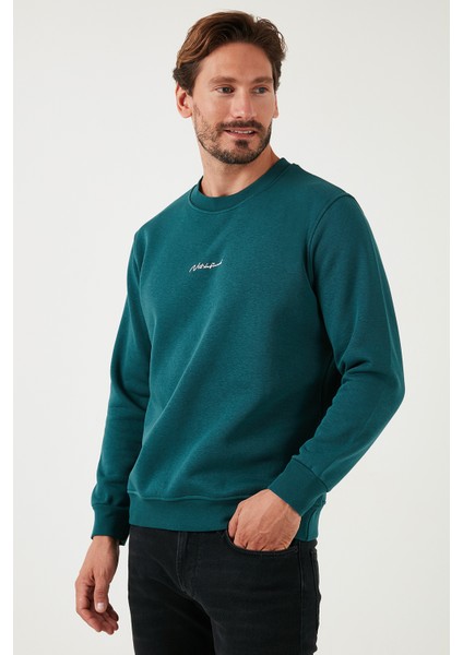 Pamuklu Regular Fit Bisiklet Yaka Sweat Erkek Sweat 59050121